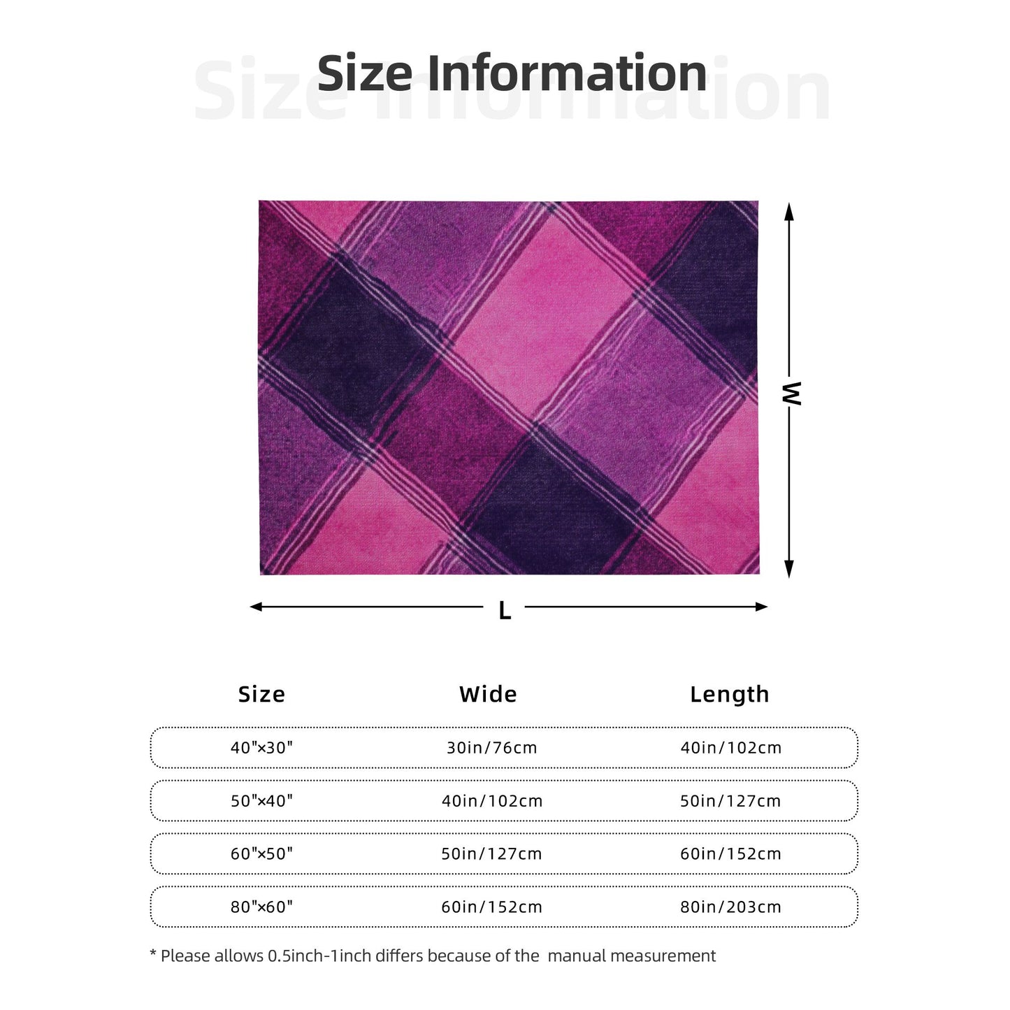 Stylish Purple Plaid Art Print