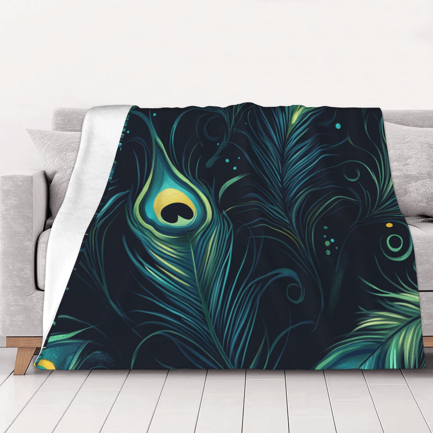 Vibrant Peacock Feather Art Print